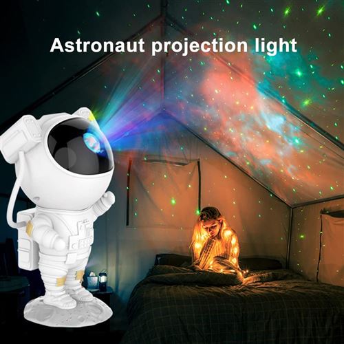 Lampe projecteur de galaxie AC1 ciel étoilé veilleuse décorative d' astronaute blanc - Achat & prix