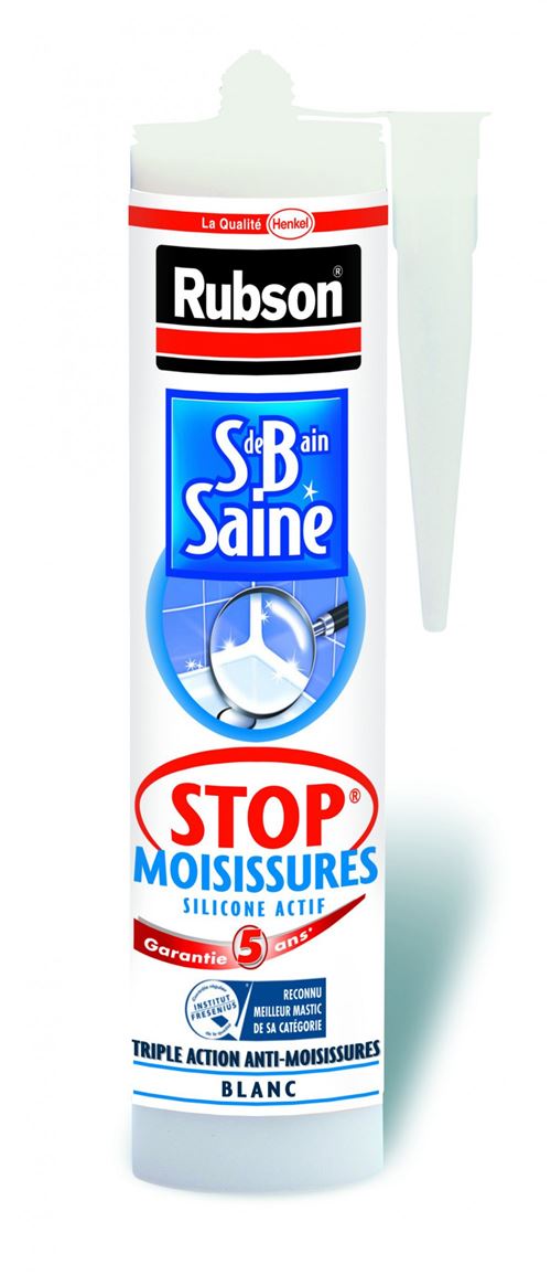 Non Communiqué Blanc Mastic Antimoisissure Rubson, 280 Ml