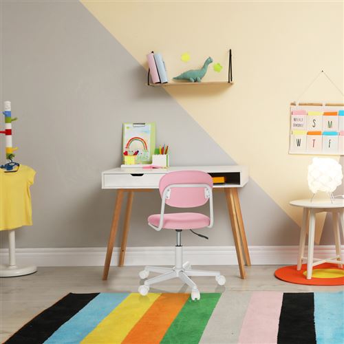 hjh office Kiddy Base - Chaise de bureau - Rose