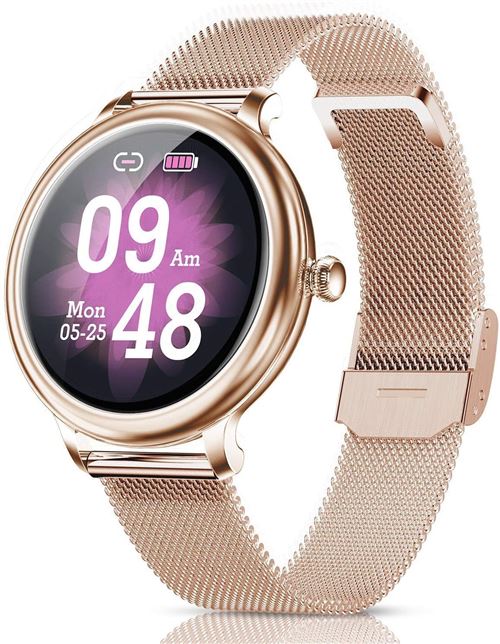 Montre Connect&eacute;e Chronus NY13 IP68 &Eacute;tanche Fitness Tracker-Or-Chronus