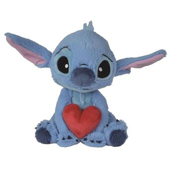 Peluche - Lilo Et Stitch - Stitch Coeur - 25 Cm