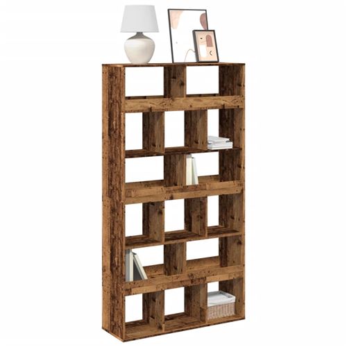 Non Communiqué Marron Vidaxl Bibliothèque Vieux Bois 100X33x187,5 Cm Bois D'ingénierie3309382