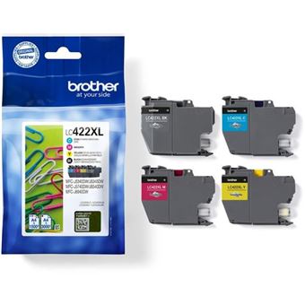 Brother LC422XL - Pack de 4 - noir, jaune, cyan, magenta - original - cartouche d'encre - pour Brother MFC-J5340DW, MFC-J5345DW, MFC-J5740DW, MFC-J6540DW, MFC-J6940DW