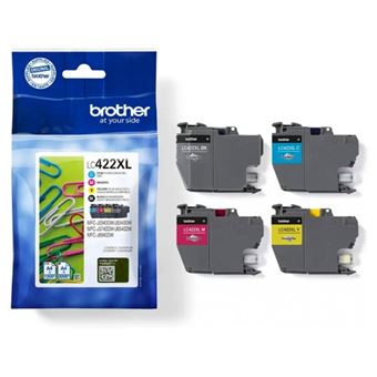Brother LC422XL - Pack de 4 - noir, jaune, cyan, magenta - original - cartouche d'encre - pour Brother MFC-J5340DW, MFC-J5345DW, MFC-J5740DW, MFC-J6540DW, MFC-J6940DW