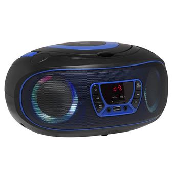 Denver Tcl-212 Radio CD Bluetooth Radio FM Bleu