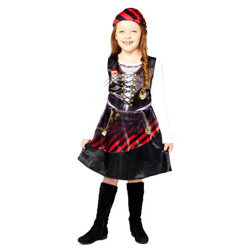  D&eacute;guisement Pirate Robe Noire B&eacute;b&eacute; 2/3 Ans Rouge 9910099 Amscan 2/3 ANS - 9910099 AMSCAN