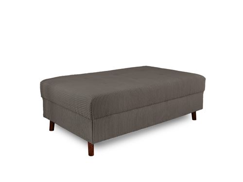 Bestmobilier Gris Rune - Pouf Modulable - En Velours Côtelé - Foncé - Image 3