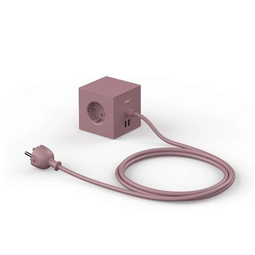 Cube Multiprise Power Cube Original 4 prises 2xUSB rouge - Accessoire pour  téléphone mobile - Achat & prix