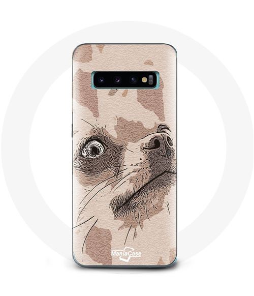 Coque pour Samsung Galaxy S10 Plus Chihuahua Race de chiens Maniacase