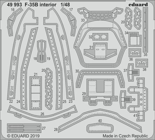 F-35b Interior For Kitty Hawk - 1:48e - Eduard Accessories