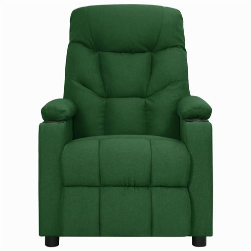 Vidaxl Vert Fauteuil De Massage Foncé Tissu - Image 2