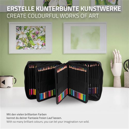 ECD Germany Malette de Dessin 174 Pièces, Coffret de Peinture pour Enfants  et Adultes, - Outils d'application et traitement des murs - Achat & prix