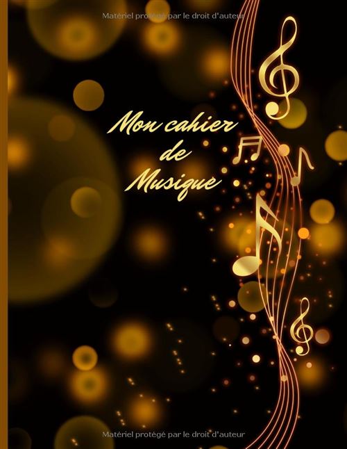 Cahier De Musique Narratik Grand Format 21,59 X 27,94 Cm 103 Pages 12 Portées Par Page