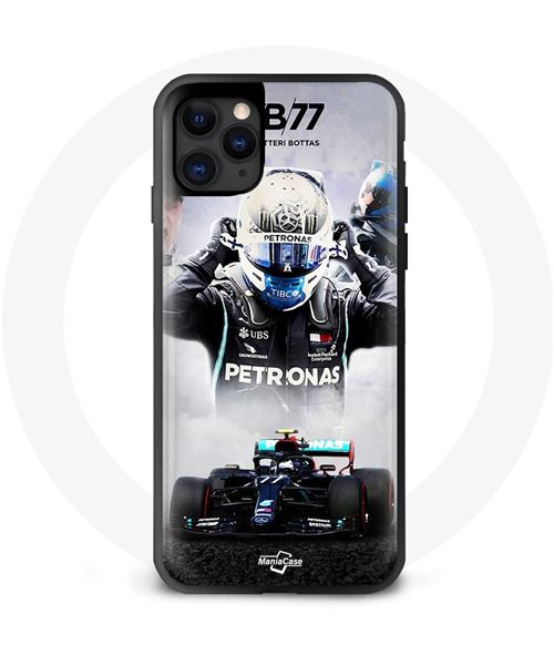 Coque iphone 12 Formule 1 Noir Valtteri Bottas Maniacase
