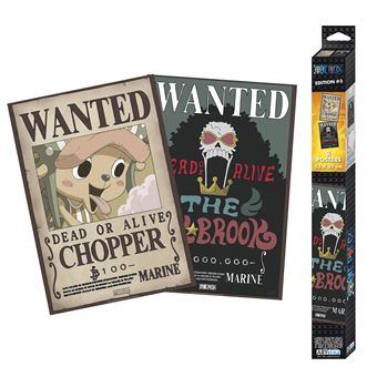 ABYstyle - ONE PIECE - Set 2 Chibi Posters - Wanted Brook & Chopper (52x35 cm)