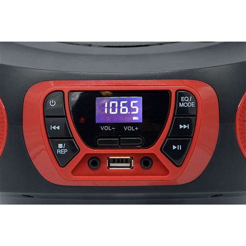 Radio cd portable numerique fm pll, lecteur cd, cd-r, cd-rw, mp3, usb,  stereo, roadstar, cdr-365u-gr, , vert - Conforama