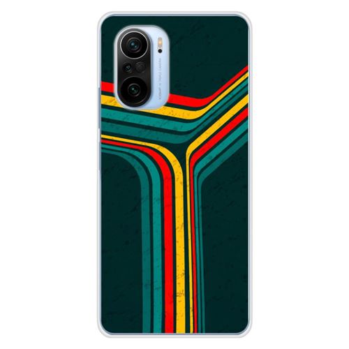 Coque en silicone imprimée compatible Xiaomi Poco F3 Poco F3 Pro Retro lines