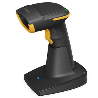 Inateck Lecteur de Code Barres 2D 1D QR sans Fil, Bluetooth 5.0, Scanner Codes sur l'écran, avec Base Intelligente - 1
