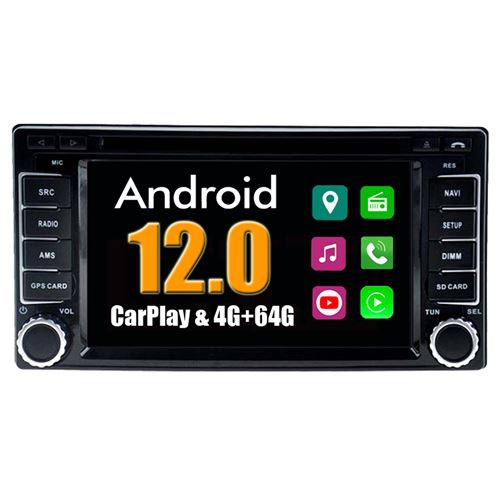 Autoradio CarPlay Multimédia RoverOne Android 4Go RAM 64Go ROM GPS pour Subaru Forester Impreza 2008-2012