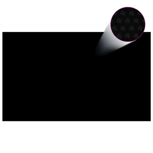 Vidaxl couverture de piscine rectangulaire 1000x600 cm pe noir 92966