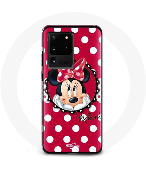 Coque pour Samsung Galaxy S20 Ultra Minnie Mouse Dessin animé Rouge Maniacase