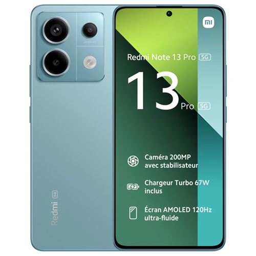 Smartphone Xiaomi Redmi Note 13 Pro 5G 6,67 8 Go 256 Go Bleu