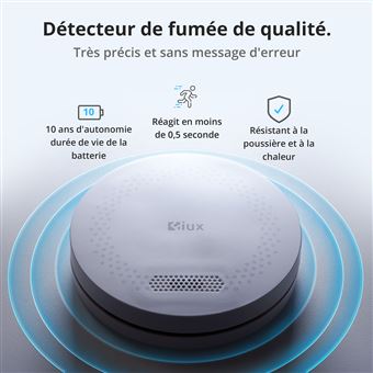 Détecteur de Fumée SmartLife Nedis WIFIDS10WT Blanc - Détecteur de fumée  connecté - Achat & prix