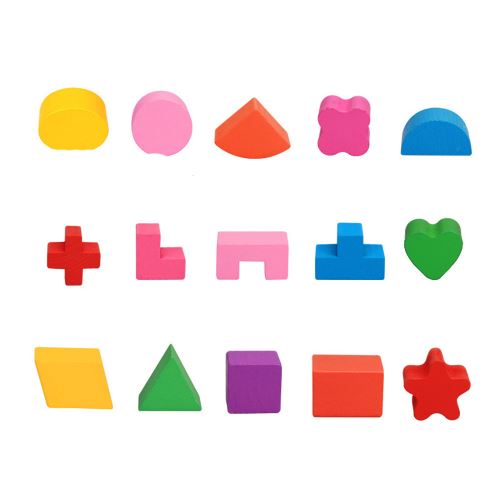 Uping Jeu De Tri En Bois Montessori – 20 Blocs 5 Couleurs/formes – Empilage, Dès 1 An