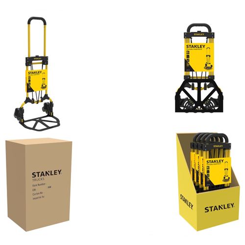 5 stanley - diable monte-escalier pliable - capacité 60 kg