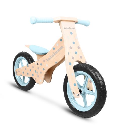 LALALOOM - Draisienne en bois sans pédale BUBBLE BIKE bleu