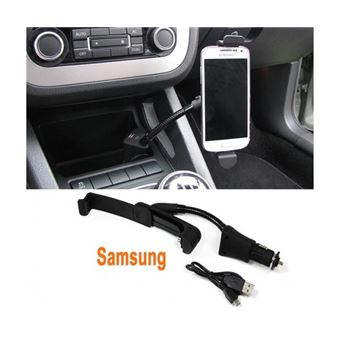 Support voiture Apple iPhone 5 avec chargeur allume cigare
