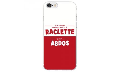 Coque souple pour Apple iPhone 7 avec impression Motifs raclette ça fait abdos