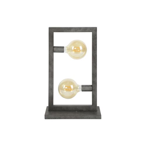 Lampe à poser en métal vieilli et verre LIDO