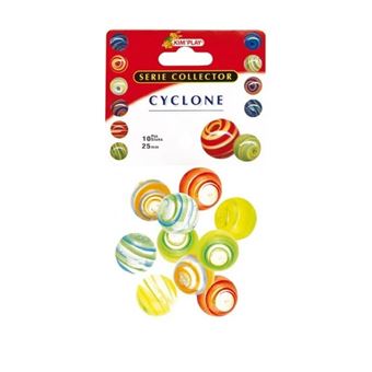 Billes - Jeu de récréation - 10 calots - Cyclone - Enfant - 1