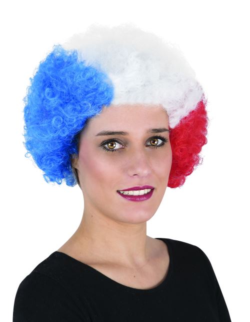 Perruque tricolore adulte