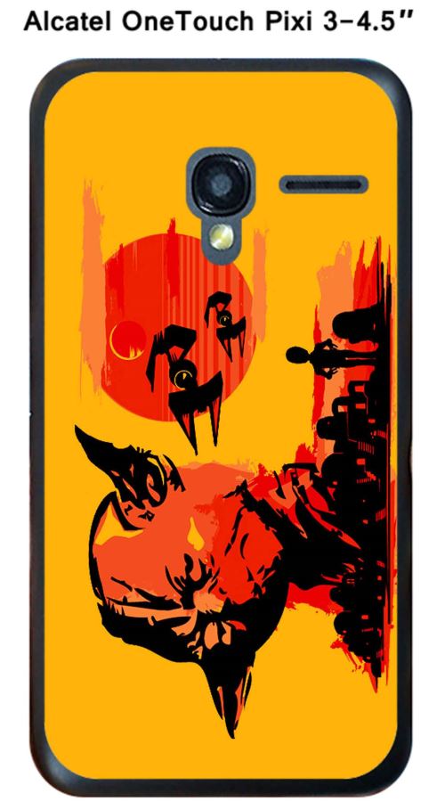 Coque Alcatel OneTouch PIXI 3 - 4.5 design dark-scene1