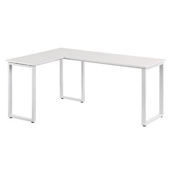 Bureau D Angle Bureau Informatique Pc Workspace Basic Blanc Blanc Hjh Office Achat Prix Fnac