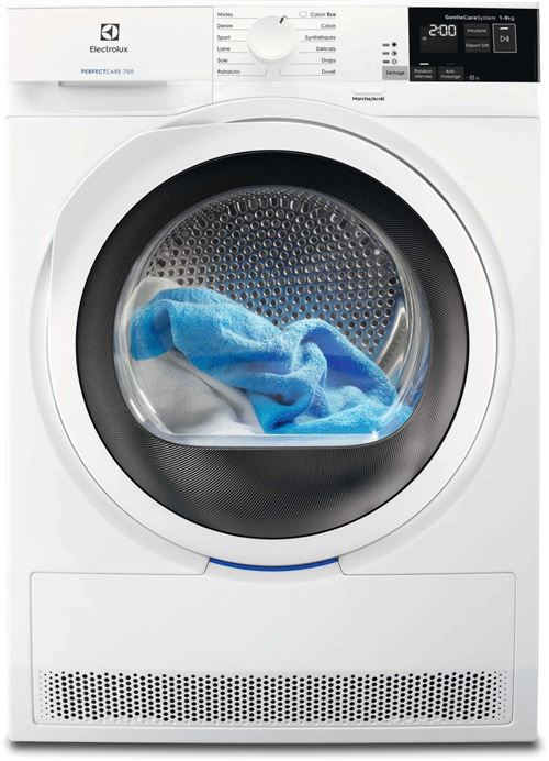 Electrolux PerfectCare 700 EW7H4820SP - Sèche-linge - indépendant - largeur : 59.6 cm - profondeur : 63.8 cm - hauteur : 85 cm - chargement frontal
