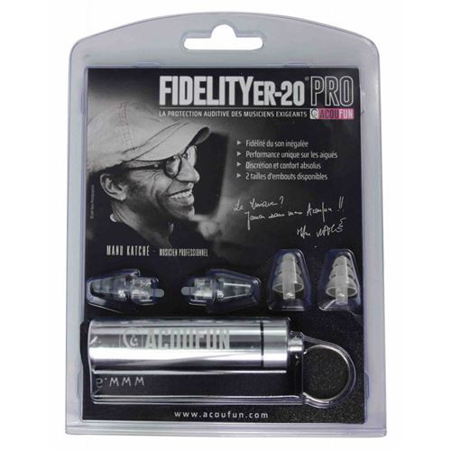 Acoufun Fidelity ER20 Pro Manu Katché - Protections auditives
