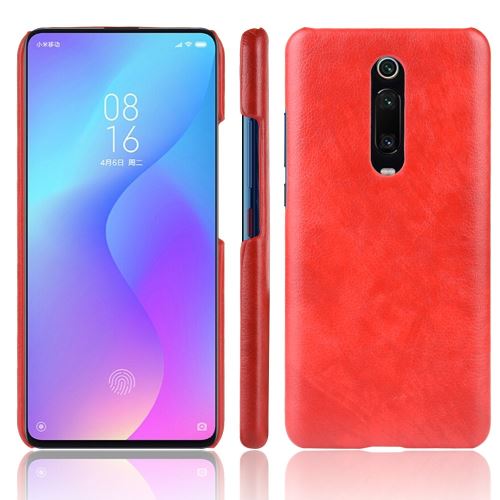 Etui en PU rigide rouge pour votre Xiaomi Redmi K20/K20 Pro/Mi 9T/Mi 9T Pro