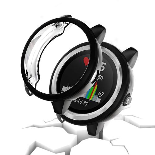 Galvanoplastie transparent TPU Protector Case Cover Shell pour Garmin VivoActive 3