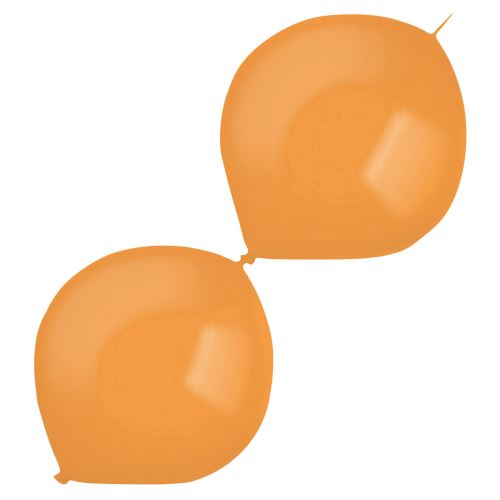 Amscan ballons pendulaires transparents 30 cm en latex orange 50 pièces