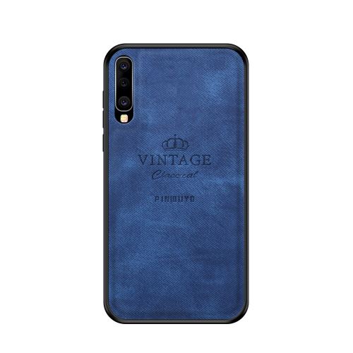 Etui en PU Honorable Series hybride bleu pour votre Samsung Galaxy A70