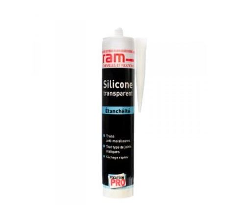 Cartouche silicone transparent
