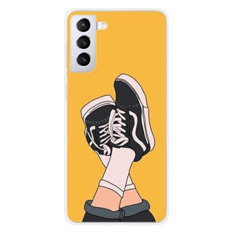Coque en silicone - Compatible Samsung Galaxy S21 - design sneakers - 1