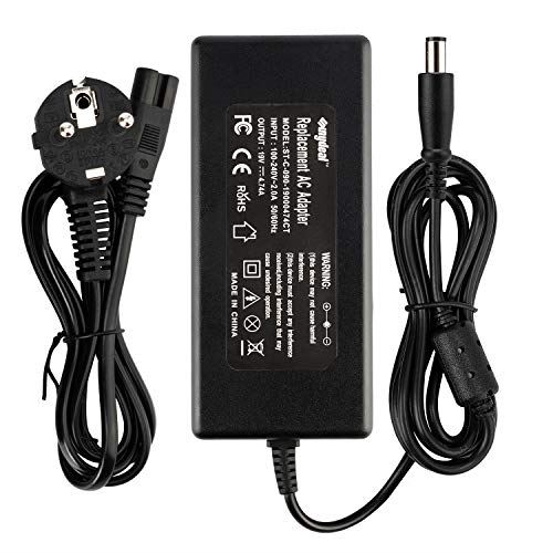 SUNYDEAL Chargeur Notebook Adaptateur Secteur pour HP Compaq 384021-001 19V 4.74A 90W, 7.4mm*5.0mm Presario Cq40 Cq62 CQ70 8510p 851