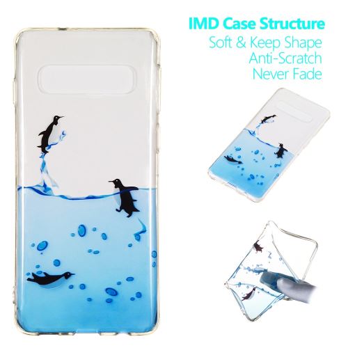 Coque en TPU impression de motifs manchots pour votre Samsung Galaxy S10