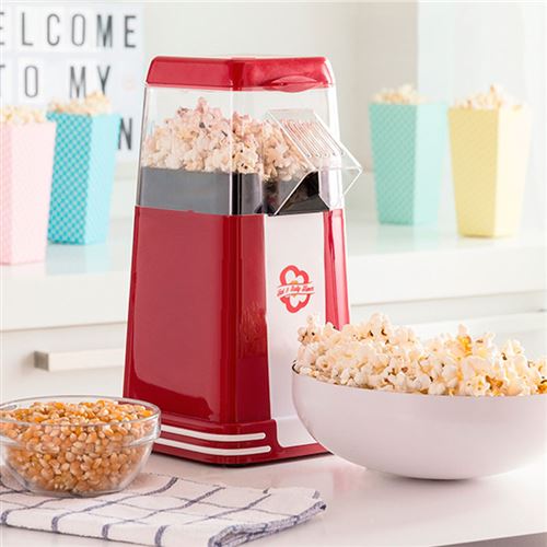 Machine à pop-corn retro rouge 1200W