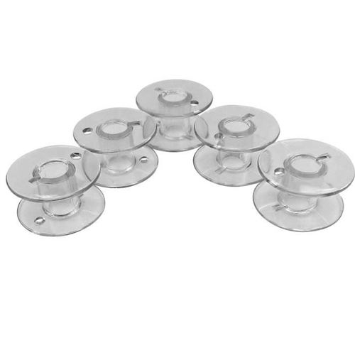10 bobines en plastique pour Machine à coudre Singer - 66 k courbé, 20mm de diamètre et 10 mm d'épaisseur