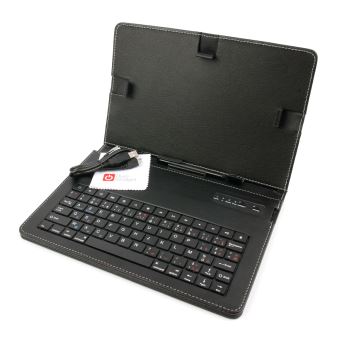 duragadget etui clavier azerty pour huawei mediapad m5 lite mediapad t5 mediapad t3 10 9 6 et essentielb smart tab 1005 tablettes 10 1 aspect cuir
